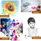 RMSPO 60 Sheets Watercolor Paper,140lb/300gsm Painting Paper Craft Paper for Kids Drawing,Art Room,Homeschool Crafts(5x7 Inch) RMSPO