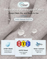 Aluminum Outdoor Patio Furniture Set, 7 Seats Outdoor Sectional with Coffee Table, Patio Conversation Sets with Upgraded Armrests and Cushions for Backyard, Garden and Poolside Aoxun