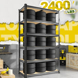 DurayLoly 78" H Metal Shelving 6 Tier Garage Shelving Adjustable 2400LBS Storage Shelves Heavy Duty Pantry Shelves for Kitchen Closet Basement Warehouse DurayLoly