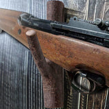 Gun Rack, Gun Wall Mount, Rifle Rack Wall Mount, Natural Hardwood Gun Racks for Rifle Bow, Wooden Gun Rack, Gun Holder Wall Mount, Gun Racks for Wall, Indoor Wooden Gun Wall Mount for Storage Display UOMIO