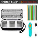 ANKHOH Case Compatible with 3Doodler Start+ Essentials (2023) for 3D Pen Set for Kids, Storage Organizer Holder for Printing Filament Refill and Micro-USB Charger, Black (Box Only) ANKHOH