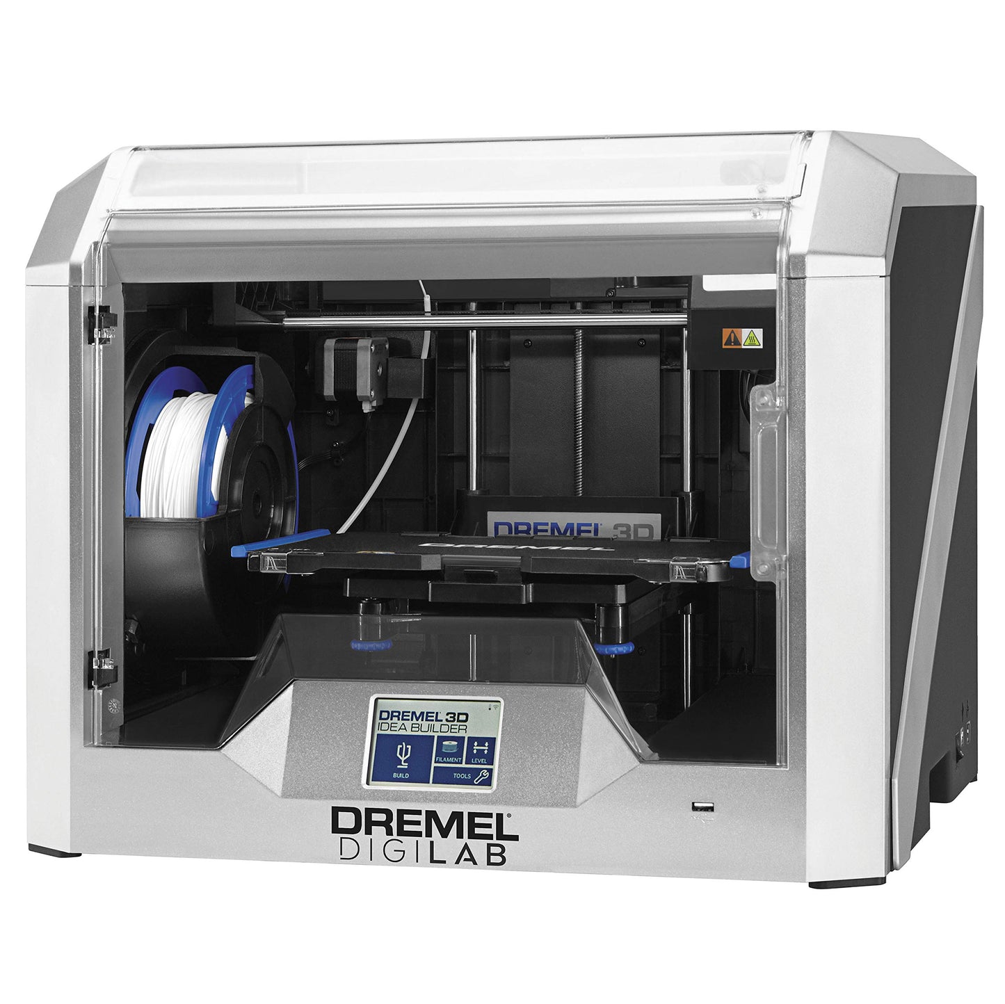 Dremel - 3D40-FLX-01 DigiLab 3D40 Flex 3D Printer with Filament, Flexible Build Plate, Fully Enclosed Housing, Automated 9-Point Leveling, PC & MAC OS, Chromebook, iPad Compatible, Network-Fr - WoodArtSupply