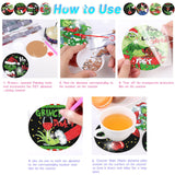 Clendo 8 Pcs Christmas Diamond Painting Coasters Kits with Holder,DIY Diamond Art Coaster Kits for Adults & Kids,Paint with Diamonds Coasters Craft Supplies for Holiday Decor Gifts Clendo