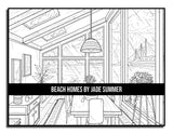 Beach Homes: An Adult Coloring Book with Beautiful Vacation Houses, Charming Interior Designs, and Relaxing Nature Scenes WoodArtSupply