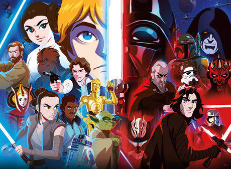 Buffalo Games - Star Wars - Light Versus Dark - 100 Piece Jigsaw Puzzle for Families -Challenging Puzzle Perfect for Game Nights - Finished Size is 15.00 x 11.00 Buffalo Games