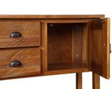 LKTART Farmhouse Sideboard Buffet Cabinet Kitchen Sideboard Cabinet with Storage Drawers and Bottom Shelf for Entryway Hallway Foyer Table Cupboard Coffee Bar Cabinet (48" Brown LKTART