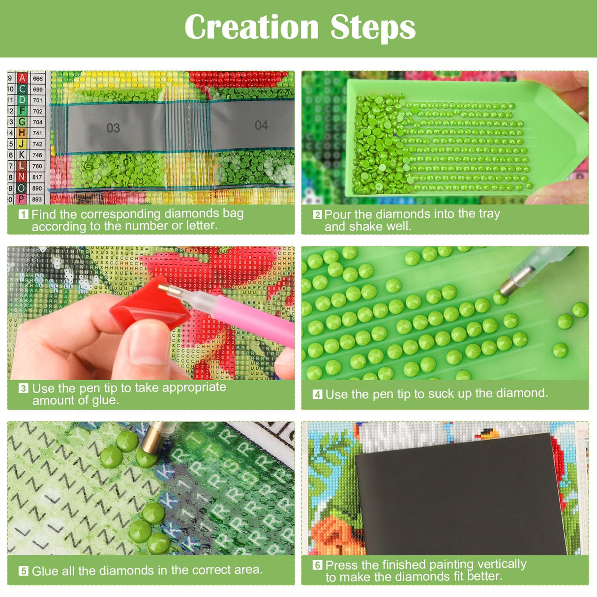 MXJSUA Dragon Diamond Painting Kits for Adults, 5D Green Dragon Diamond Art Kits for Beginners, DIY Full Drill Crystal Gem Painting Kits for Home Wall Decor 12x16 Inch MXJSUA