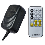 EUREKA ERGONOMIC Curio Cabinet with LED Lights, 4-Tier Adjustable Shelves Display Storage Cabinet Tempered Glass Door Tall Showcase for Collectibles Figurines Home Office Living Room Bedroom, Walnut EUREKA ERGONOMIC