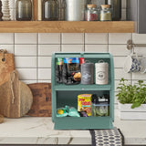 Olebes Bread Box, Metal Bread Box For Kitchen Countertop, Bread Storage Container Holds 2 Loaves Of Bread, High Capacity Breadbox, Bread Holder Suit Farmhouse Kitchen Decor For Counter Olebes