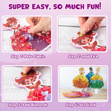 MyPixie Poke Art Kits for Girls, Arts and Crafts for Kids 4-8, DIY Creative Activity Toys, Birthday Gifts for Girls 4 5 6 7 8 9 10 (Princess) MyPixie