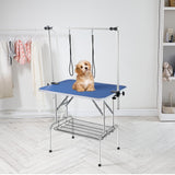 VEVOR Pet Grooming Table, 36 x 24 Inch with 2 Height Adjustable Arms, 330LBS Static Weight Capacity, Foldable Dog Groom Station with No-Sit Haunch Holder with Grooming Loop, for Medium and Small Dogs VEVOR