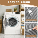 NLDD Convertible Sofa Bed Queen,5-in-1 Folding Boneless Couch Corduroy Futon Sofa Bed,Tri-Fold Mattress with Removable Armrests & Handle,Sleeper with Pull Out Bed for Small Space Living Room Bedroom NLDD