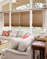Chicology Elk Roman Bamboo Blinds - Cordless Window Shades, 23" W x 64" H CHICOLOGY