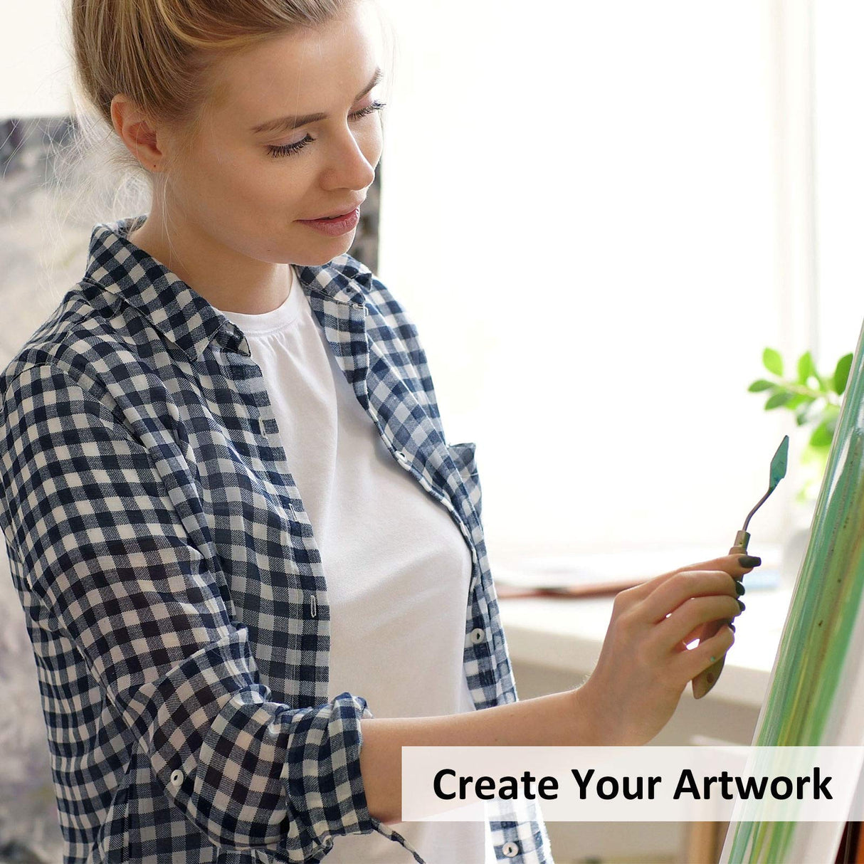 Honoson 16 Pieces Painting Knife Set Stainless Steel Palette Knife Set Draw Mixing Scraper Pallet Spatula with Wooden Handle for Oil Painting Accessories Acrylic Color Mixing Supplies (Red) Honoson