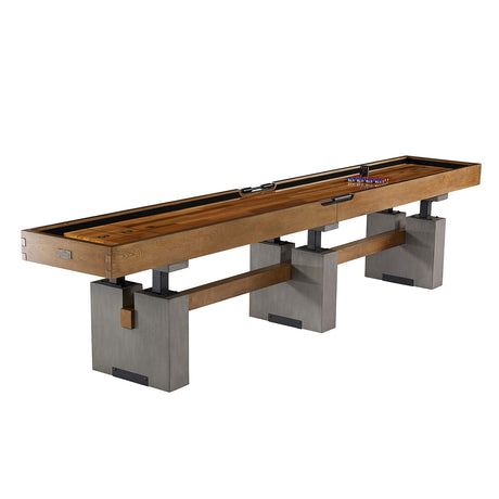 Barrington Billiards 12' Urban Clyborne Shuffleboard Table With Scratch-Resistant Playfield and 8 Puck Set Barrington Billiards