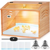 Brooder Box for Chicks,Chicken Chick Brooder Box 15.7×15.7×19.7 Inch ROVOCLO