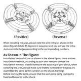 Wood Lathe Chuck, 6 inch 4 Jaws, Self-Centering Lathe Chucks for Woodturning, 4 Jaw Chuck for Wood Lathe 1 x 8TPI Thread PNBO