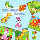 Puzzles for Kids Ages 3-5, 9 Pack Wooden Jigsaw Puzzles for Toddlers Ages 3-5 16 Pieces Preschool Educational Learning Toys Set Animals Puzzles for 3 4 5 Years Old Boys and Girls Runlycan