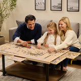 1500 Pieces Rotating Puzzle Board with 6 Storage Drawers & Protective Cover - Wooden Jigsaw Puzzle Table for 1500 Pieces - for Family Games, Home Entertainment & Puzzle Building FUNbelievable!