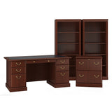 Bush Furniture Saratoga Home Office Desk, Brown Bush Business Furniture