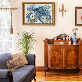 Sea Turtle Puzzles Flower Puzzle for Adults 1000 Pieces, Animal Art Jigsaw Puzzles 1000 Pieces Nature Puzzle, Fantasy Green Turtle Painting Puzzle BBOLDIN