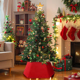 EverMerry Christmas Tree Decorations, 26’’ Christmas Tree Skirt Collar Stand, Foldable Christmas Tree Ring for Artificial Trees Christmas Tree Decor Base Cover & Holiday Decor & Party EverMerry