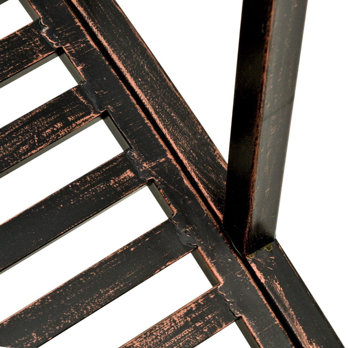 Outsunny 4’ Metal Arch Backyard Garden Bridge with Safety Siderails, Delicate Scrollwork, & Easy Assembly, Black Bronze Outsunny