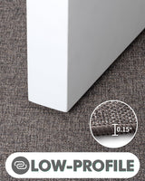 LUMI Indoor Door Mat, Non Slip Rubber Backing Ultra Thin Door Mat, Easy Clean Low Profile Door Mats for Inside House, Patio, Brown 24"x36" LUMI