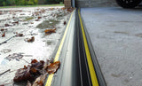 1 ½" High Garage Door Flood Barrier Threshold Kit (8'3") | Flexible PVC | Complete Kit Includes 2 Adhesives | GaraDry GARADRY