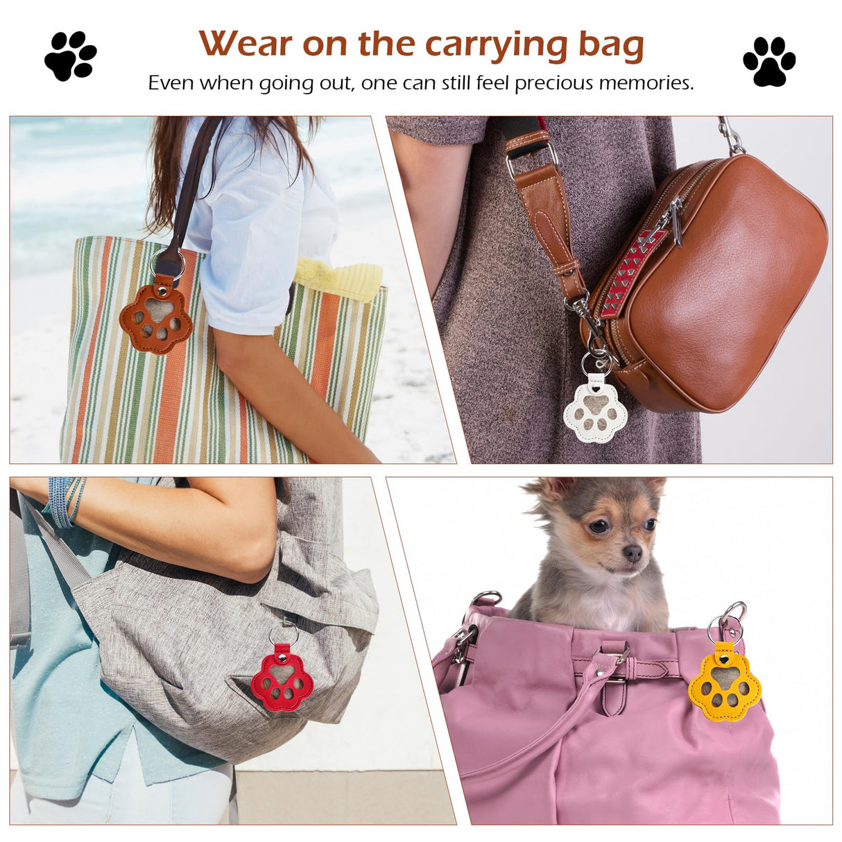 softum Cat Dog Hair Keychain 6pcs, Cat Fur Memory Charm, Dog Hair Collector Keychain, Pet Fur Keepsake, Pet Memorial Gifts, Cute Keychains for Women Girls softum