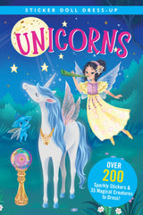 Unicorns Sticker Doll Dress-Up Book PETER PAUPER PRESS