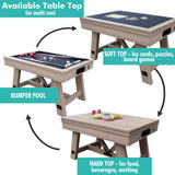 Freetime Fun 54" Bumper Pool Table for Adults and Kids Game Room, Comes with 2 48-in Cues, 10 Balls, and More, Sturdily Built Freetime Fun