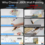 JBER Art Acoustic Panels, 3 Pack Self-Adhesive Large Wall Art Paintings for Wall Decoration, Sound Absorbing Panels for Living room, Bedroom, office 17.1×11.8" (Wild Flowers) JBER