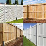 WIMART Fence Post Repair Kit 4''x4'', Heavy Duty Steel Fence Post Anchor Ground Spike 4''x4'' for Wooden Fence Post Repair, Wooden Fence Base WIMART