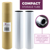 Set of 2 – 24” X 12” Car Door Magnets, Magnetic Car Signs, Flexible Magnetic Signs for Vehicles, White PVC Finish and Round Corners, Strong Durable Car Magnets, Magnetic Thickness 30 Mil. GlossyEnd