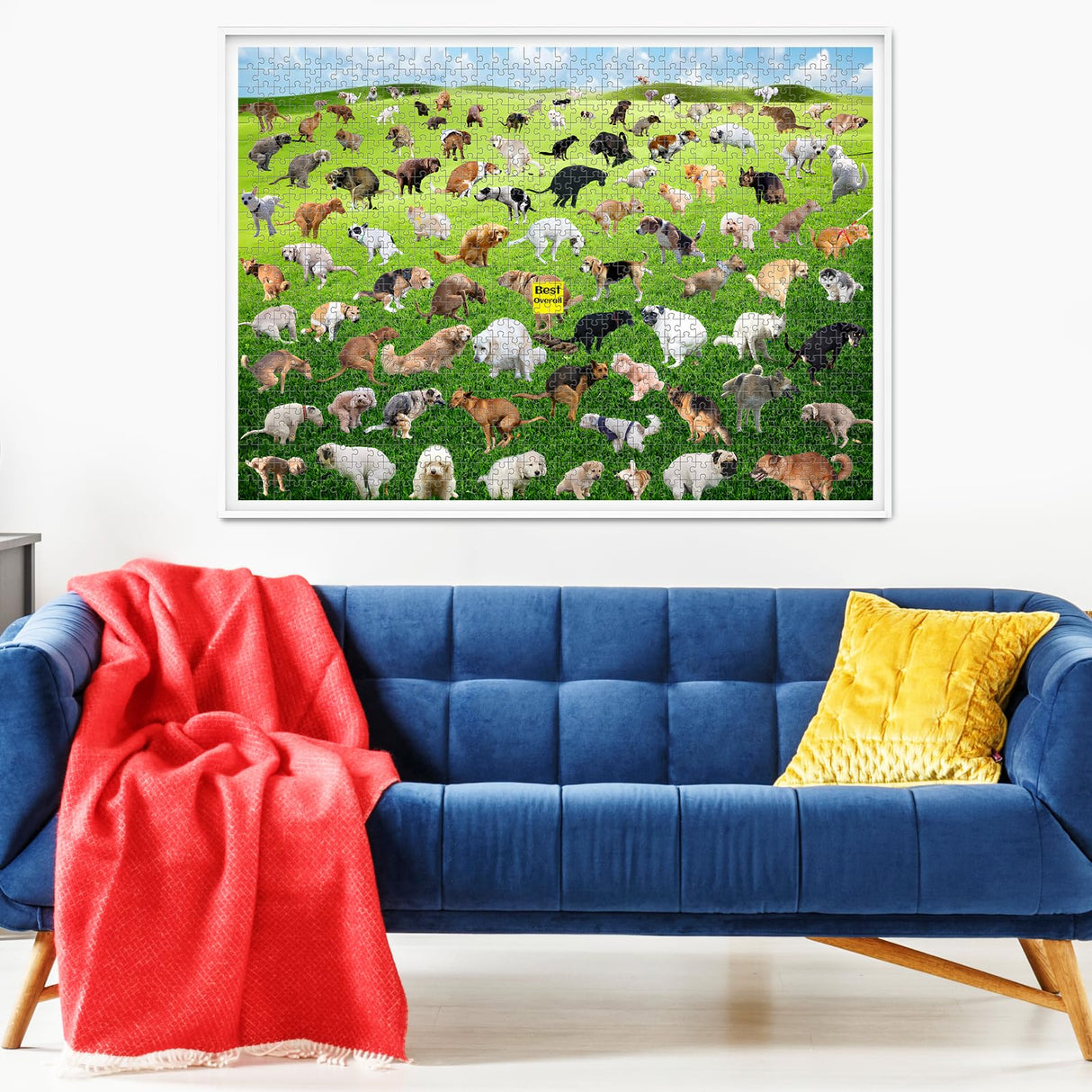 1000 Pieces Puzzles for Adults, Pooping Puppies Puzzle, Dogs Jigsaw Puzzles 1000 Pieces, Funny Gifts for Dog Lovers Friends, Perfect White Elephant Gag Gift, Dog Puzzle as Funny Home Party Decorations VOLUVOLU