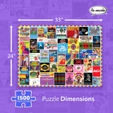 Re-marks 1970s Pop Culture Puzzle, 1500 Pieces for All Ages Re-Marks