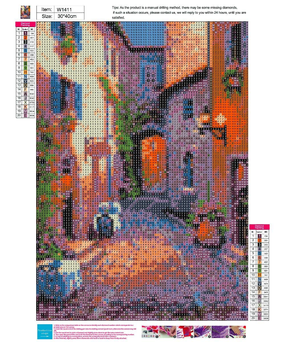 LVIITIS DIY 5D Diamond Painting Kits for Adults Full Drill, Paintings Pictures Arts Craft for Home Wall Decor，5D Painting Dots Kits (Streets) LVIITIS