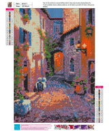 LVIITIS DIY 5D Diamond Painting Kits for Adults Full Drill, Paintings Pictures Arts Craft for Home Wall Decor，5D Painting Dots Kits (Streets) LVIITIS