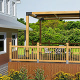 SPACEEUP 4x4 Post Base, Internal 3.5" x 3.5" Post Anchor 4pcs Adjustable Post Base Stainless Steel Concrete Post Anchor for Pavilion Deck Railing Support Decorative Anchor Plate SPACEEUP