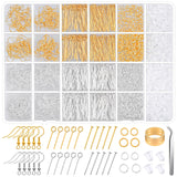 Hypoallergenic Earring Making Kit, modacraft 2000Pcs Earring Making Supplies Kit with Hypoallergenic Hooks, Earring Findings, Backs, Pins Jump Rings for Jewelry Making Supplies Modacraft