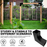 DEVALLEY 2-Way Pergola Brackets Kit, DIY L-Shaped Woodwork Brackets for 4" x 4" (Actual:3.5"x3.5") Lumber for Patio Pergolas, Gazebos, Log Cabin W/Hardware - 1 Pack DEVALLEY