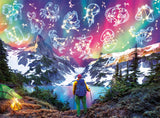 Buffalo Games - Zodiac Mountain - Glow in The Dark - 1000 Piece Jigsaw Puzzle for Adults Challenging Puzzle Perfect for Game Nights - Finished Size is 26.75 x 19.75 Buffalo Games