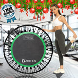 DARCHEN 450 lbs Mini Trampoline for Adults, Indoor Small Rebounder Exercise Trampoline for Workout Fitness for Quiet and Safely Cushioned Bounce, [40 Inch] DARCHEN