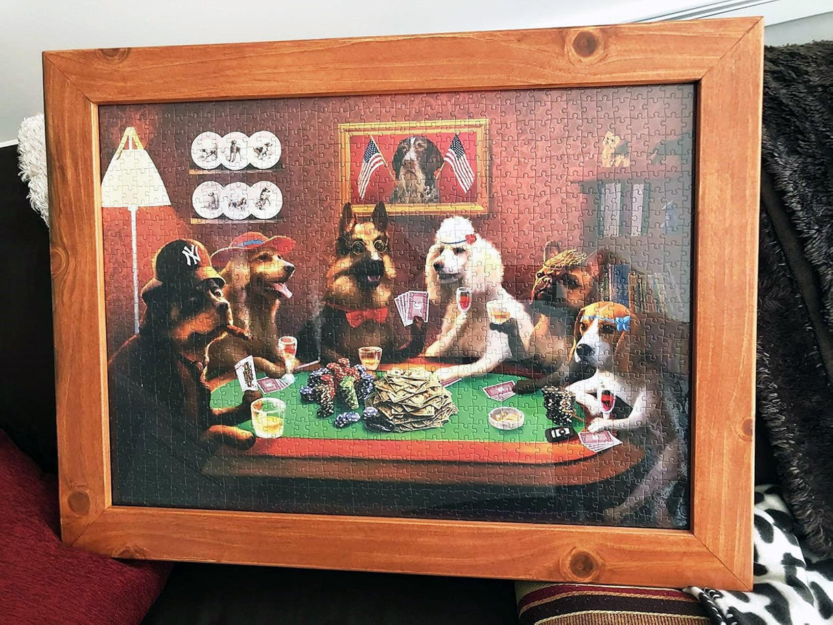 A2PLAY Dog Puzzles for Adults 1000 Piece, Get Your Paws on This Adult Dog Jigsaw Puzzle & Fun Fact Poster, Skill Level: Difficult, Premium Recyclable Materials, 27.5 x 19.7 in A2PLAY