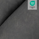 MCombo Dual Motor Large Power Lift Recliner Chair for Elderly, Lay Flat Lift Chair with Heat and Massage, Big Lift Recliner for Tall People, Faux Leather 7815 (Grey, Large) MCombo