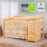 Dream On Me 5 in 1 Brody Convertible Crib with Changer, 33.2"L x 69"W x 39.1"H Dream On Me
