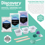 Discovery™ 12-Piece Lab Crystal Growing Kit, Grow Colored Crystals, Includes Mold Shapes and Magnifying Glass, Fun Chemistry and Geology Educational Science STEM Set Discovery Kids