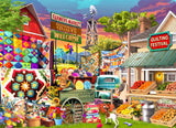 Vermont Christmas Company Quilting Festival Jigsaw Puzzle 1000 Piece - Colorful Puzzle for Adults - Randomly Shaped and Fully Interlocking Pieces Vermont Christmas Company