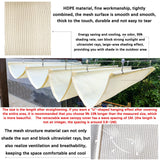 LXBAMKEA Retractable Wave Shade Sails, Telescopic Canopy Pergola Cover with Mounting Kit, Sun Protection Anti-UV Roof Awning, Outdoor Garden Patio Backyard Decoration Top Cover LXBAMKEA